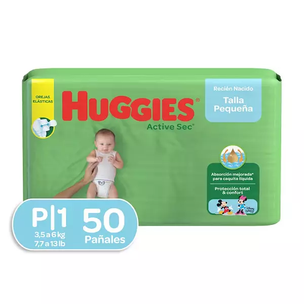 Pañal Huggies Active Sec Etapa 1