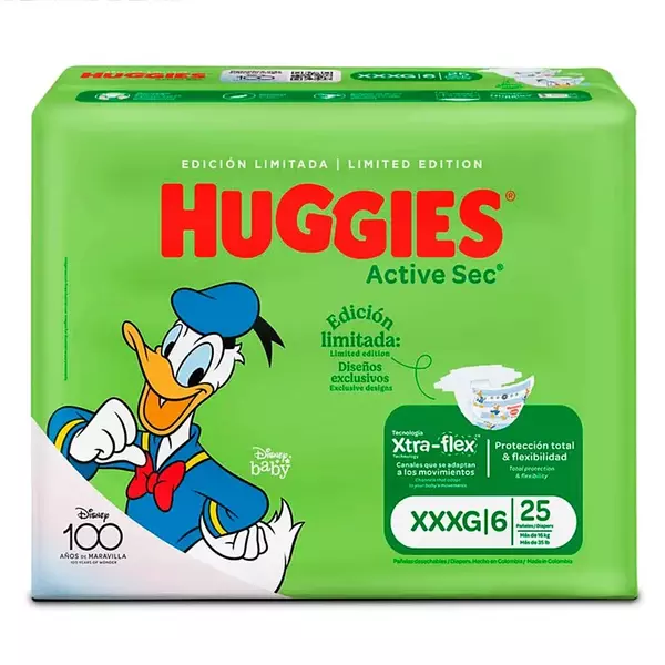 Pañal Huggies Active Sec Etapa 6