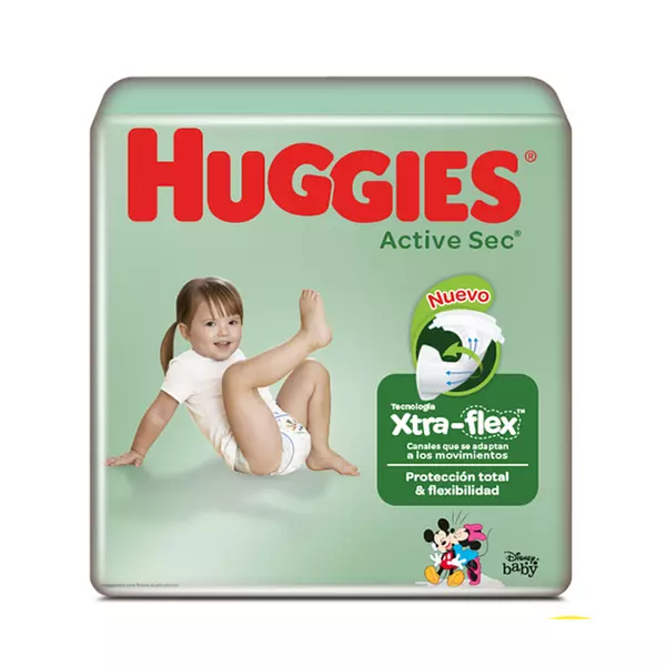 Pañal Huggies Active Sec Etapa 5