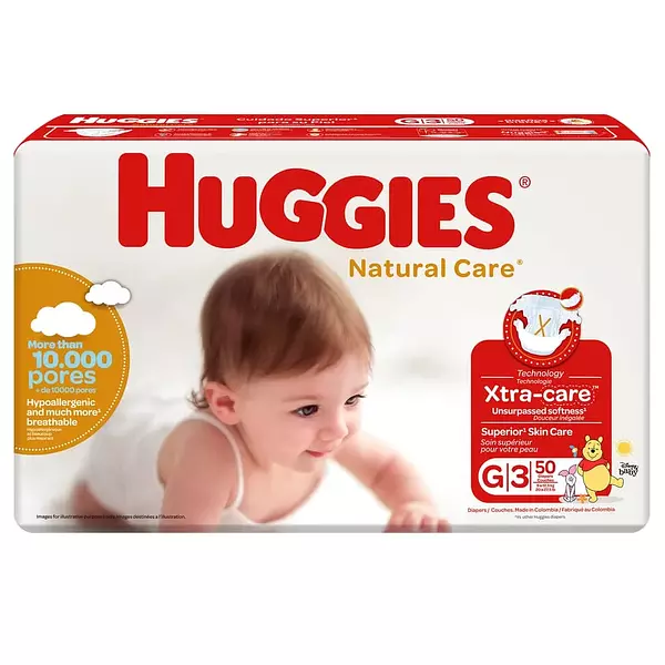 Pañal Huggies Natural Care Etapa 3