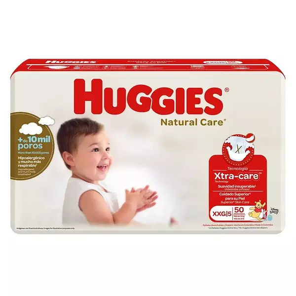 Pañal Huggies Natural Care Etapa 5