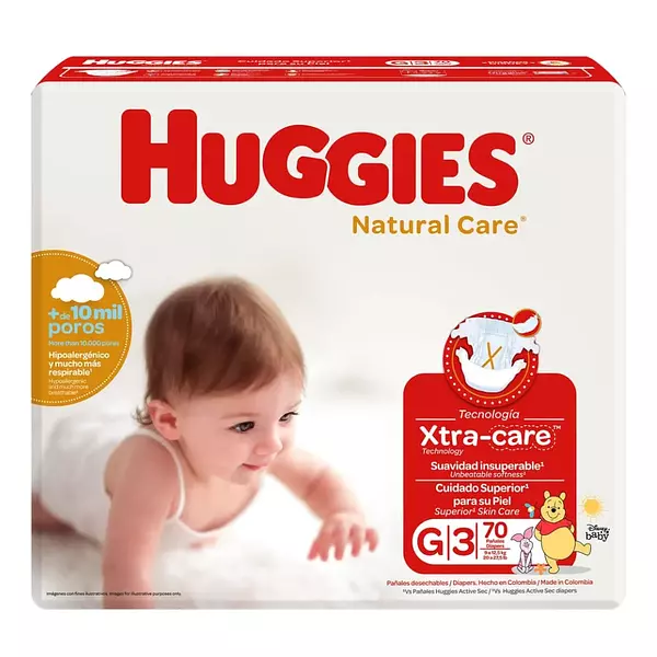 Pañal Huggies Natural Care Etapa 3