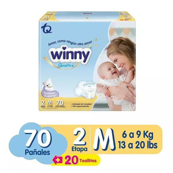 Pañal Winny Sensitive Etapa 2