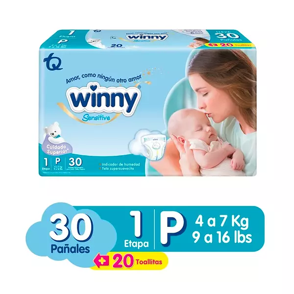 Pañal Winny Sensitive Etapa 1