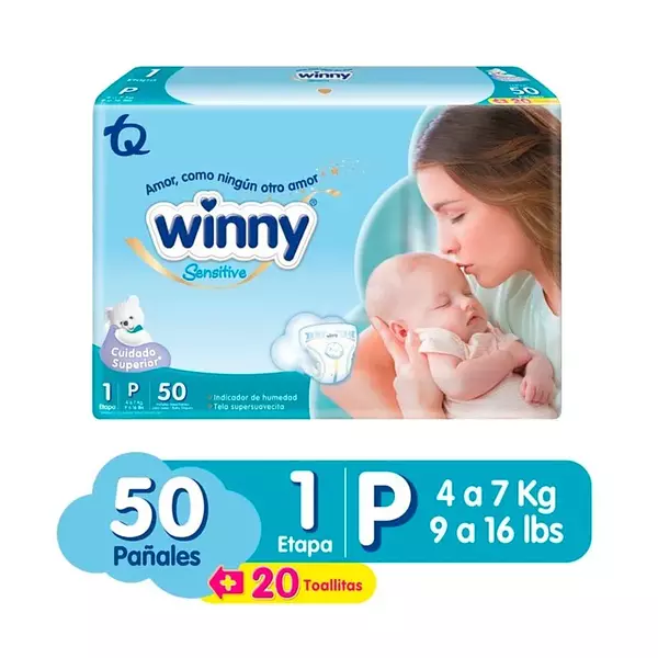 Pañal Winny Sensitive Etapa 1