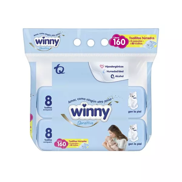 Pañitos Humedos Winny Sensitive