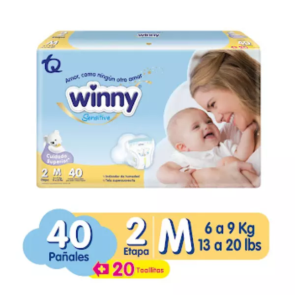 Pañal Winny Sensitive Etapa 2