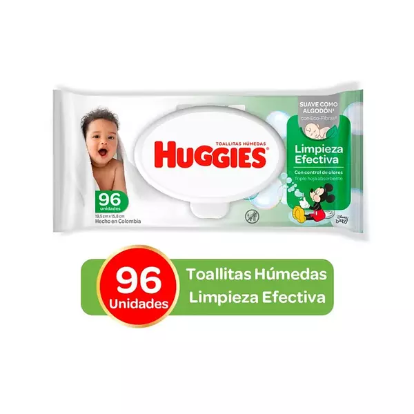 Pañitos Humedos Huggies Active Fresh