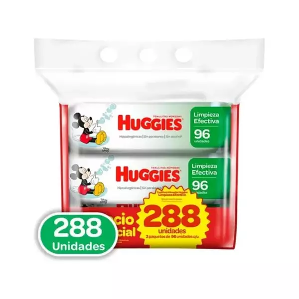 Pañitos Humedos Huggies Active Fresh