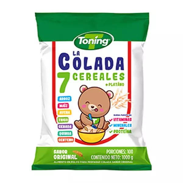 Colada Toning 7 Granos Sabor Natural